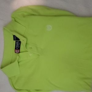 Mens Chaps LG size in men Grwen bright Green golf shirt or casual wear